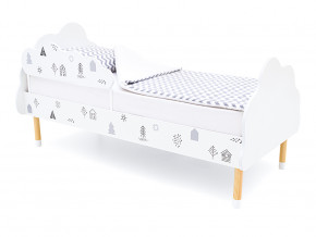 Кровать Stumpa Облако с бортиком рисунок Домики в Сургуте - surgut.magazinmebel.ru | фото
