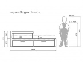 Кровать Svogen classic с ящиками и бортиком белый в Сургуте - surgut.magazinmebel.ru | фото - изображение 2