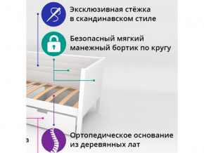 Кровать-тахта мягкая Svogen с бортиком бежевый в Сургуте - surgut.magazinmebel.ru | фото - изображение 2