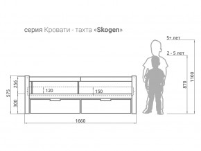 Кровать-тахта Svogen с ящиками и бортиком бежевый в Сургуте - surgut.magazinmebel.ru | фото - изображение 3