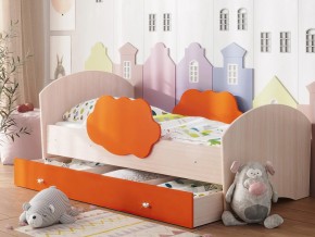 Кровать Тучка с ящиком дуб-оранж в Сургуте - surgut.magazinmebel.ru | фото - изображение 1