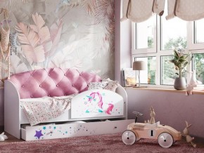 Кровать Звездочка с бортиком Белый-розовый в Сургуте - surgut.magazinmebel.ru | фото