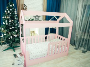 Кроватка-Домик без ящика розовая в Сургуте - surgut.magazinmebel.ru | фото