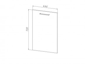 П 45 Комплект для посудомоечной машины 450 мм (цоколь + фасад) ЛДСП в Сургуте - surgut.magazinmebel.ru | фото