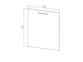 П 60 Комплект для посудомоечной машины 600 мм (цоколь + фасад) ЛДСП в Сургуте - surgut.magazinmebel.ru | фото