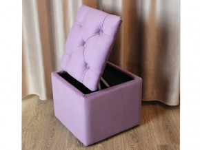 Пуф с каретной стяжкой и ящиком для хранения фиолетовый в Сургуте - surgut.magazinmebel.ru | фото - изображение 4