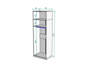 Шкаф Malta light H287 с антресолью HA2 Белый в Сургуте - surgut.magazinmebel.ru | фото - изображение 2