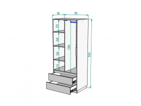 Шкаф Malta light H297 Белый в Сургуте - surgut.magazinmebel.ru | фото - изображение 2