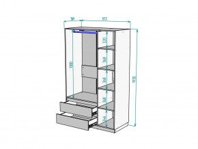 Шкаф Malta light H298 Белый в Сургуте - surgut.magazinmebel.ru | фото - изображение 2