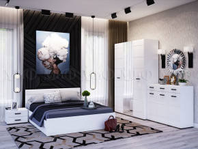 Спальня Нэнси New МДФ Белый глянец холодный, Белый в Сургуте - surgut.magazinmebel.ru | фото