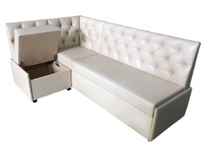 Угловой диван Призма со стяжками белый со спальным местом в Сургуте - surgut.magazinmebel.ru | фото - изображение 2
