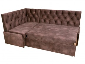 Угловой диван Призма со стяжкми коричневый со спальным местом в Сургуте - surgut.magazinmebel.ru | фото - изображение 4