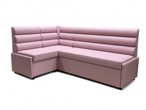 Угловой диван Призма Валики со спальным местом розовый в Сургуте - surgut.magazinmebel.ru | фото - изображение 1